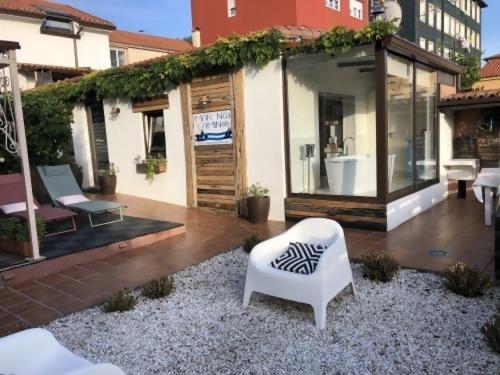 Willa Mar No Camino Terraza Banera Con Vista Al Mar Brens Zewnętrze zdjęcie